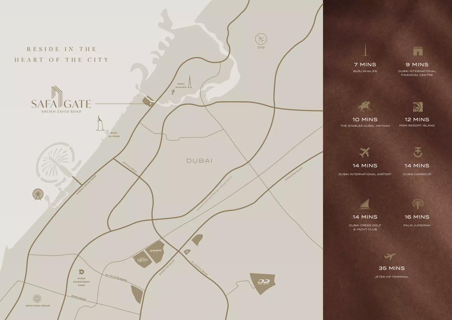 Two-Bedroom Apartment at Safa Gate by DAMAC – Sheikh Zayed Road, Al Wasl, Dubai