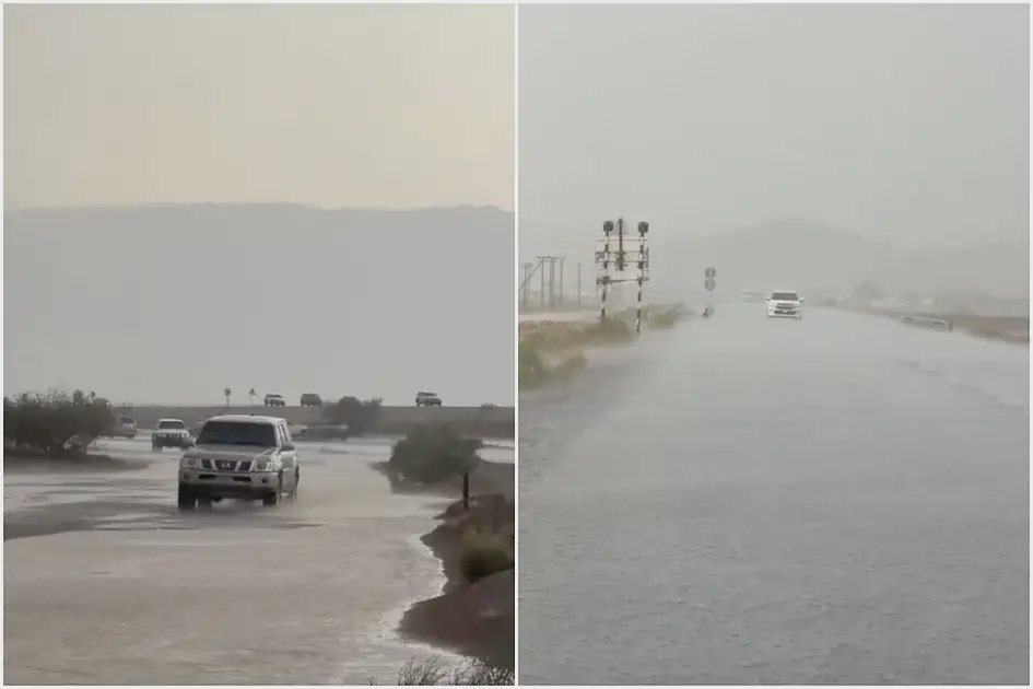 Heavy Rain Floods Roads in Al Ain as Abu Dhabi Police Issue Advisory
