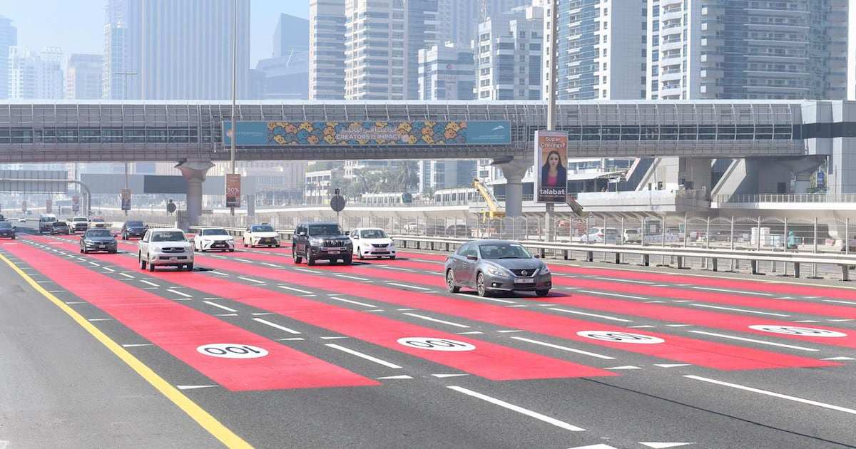 دبی سرعت مجاز پنج خیابان را از اول نوامبر تغییر می دهد